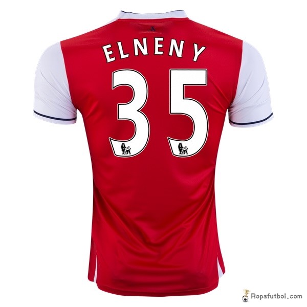 Camiseta Arsenal Replica Primera Ropa Elneny 2016/17 Rojo